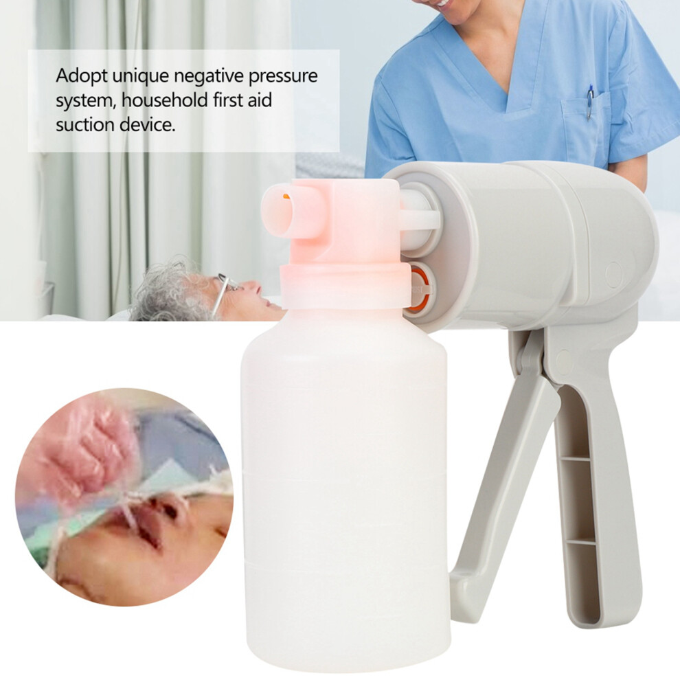 Manual Phlegm Suction Pump Device Respiratory First Aid Suction Device For Home