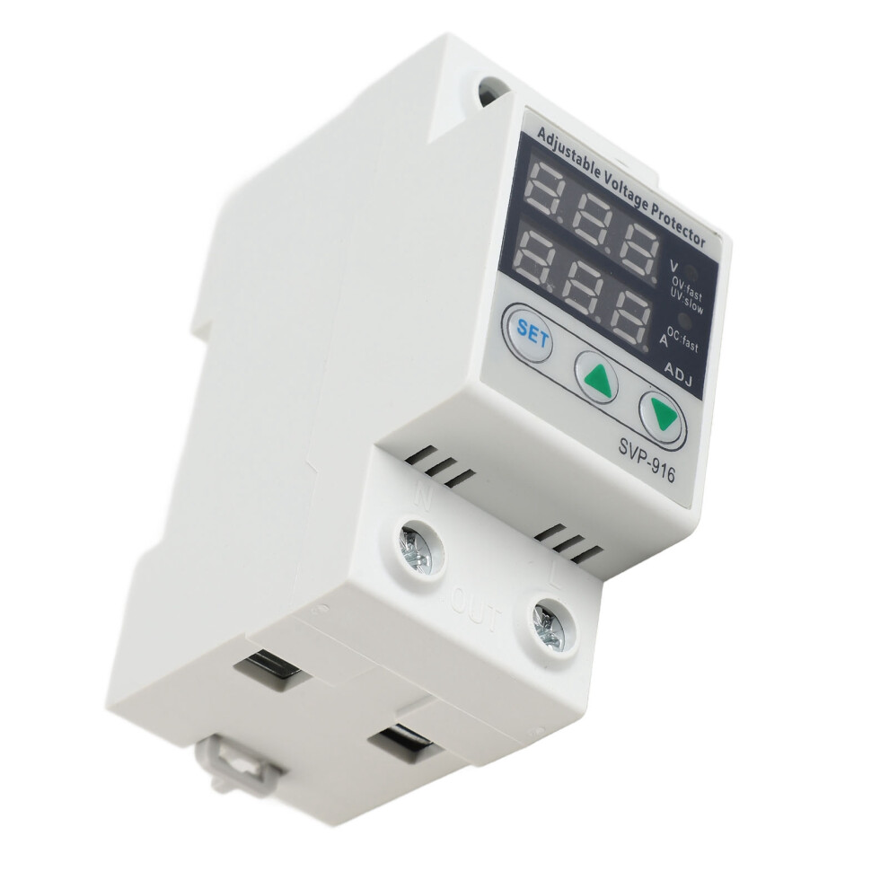 Intelligent Single Phase Adjustable Over Voltage Under Voltage Current Protector 230Vac(63A) 7891325049231