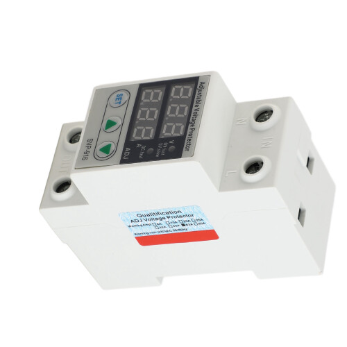 Intelligent Single Phase Adjustable Over Voltage Under Voltage Current Protector 230VAC(63A) 2