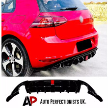 For VW Golf MK7 GTI GTD TSI TDI TCR Style Rear Valance Spoiler Body Kit