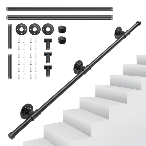 Handrails Stairs,1.2M Stair Handrail for Indoor Outdoor