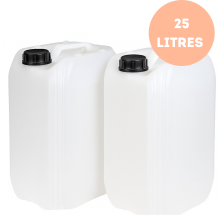(2 x 25L) 25L HDPE Water Can Heavy Duty Stackable DIN 61 Cap