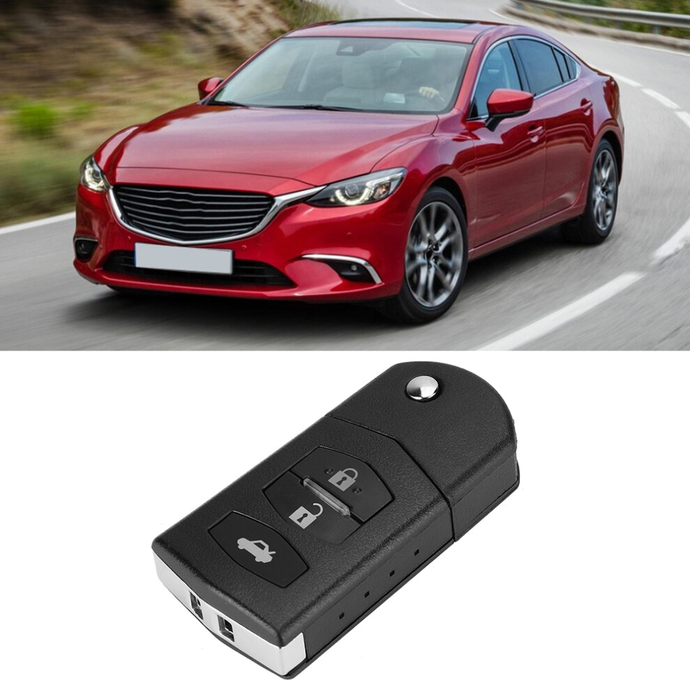 3 Button Car Remote Folding Flip Key Fob Case Blade Cover Shell Fit For Mazda 2 3 5 6 Rx8 Mx5 9381325055076
