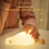 Lying Flat Duck Night Light, LED Squishy Duck Lamp, Cute Light Up Duck(White) 5