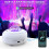 Galaxy Projector with Bluetooth Speaker, Night Light Star Projector for Bedroom, 8 Modes Lights (White) 3