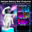 Galaxy Projector, Star Projector Night Light with Timer and Remote for Bedroom, Kids Room Decor(White) 5
