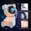 Astronaut Galaxy Projector, Star Projector with Timer and Remote, Night Light with Moon Lamp(White) 5