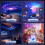 Star Projector, Galaxy Projector for Bedroom Night Light with Timer, Mood Lighting(Black) 7