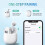True Wireless Earbuds Bluetooth 5.3 with Microphone for Working Out Noise Canceling Bluetooth Earbuds Deep Bass TWS(White) 2