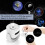 Star Projector, Galaxy Night Light, Home Planetarium Projector with Rechargeable Battery(White) 3