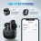 True Wireless Earbuds Bluetooth 5.3 with Microphone for Working Out Noise Canceling Bluetooth Earbuds Deep Bass TWS(Black) 2