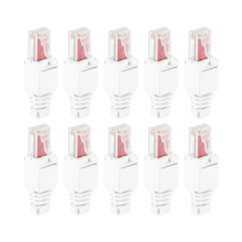 10 x Netwerkconnectoren Gereedschapsloze RJ45 CAT6 LAN UTP-kabelstekker Zonder gereedschap Cat5 Cat7-installatiepatch