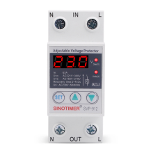63A 230V 50/60Hz DIN-rail instelbare automatische herstelbeveiliging voor over- en onderspanning