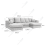 (Light Grey Velvet) SNOOZE Large Corner U Shape Sofa Velvet Ashton Scatter Back Sofa 7
