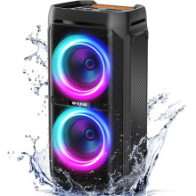 W-KING 240W Peak Party Bluetooth Speaker Large, 115dB Loudest Portable Speakers Wireless, IPX6 Waterproof Speaker Big for Outdoor, 24H Playtime