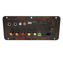 Bluetooth5.0 Audio 300W Versterker Board D300 Subwoofer Dubbele Microfoon AMP Versterker Module Auto Mediaspeler EU Plug