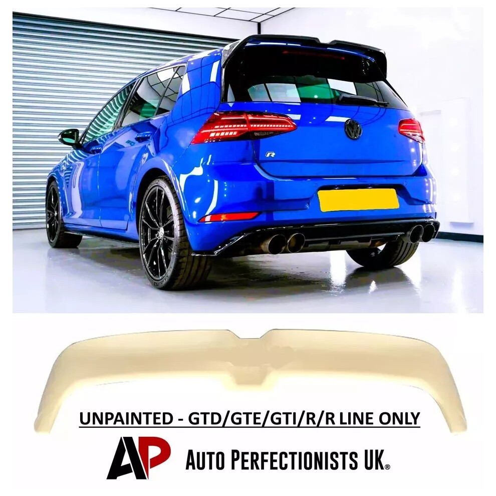 For Vw Golf R Gtd Gti Ot Style Rear Roof Spoiler Wing Kit Mk7 7.5 5061072660054