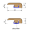 (0.9m, Vegas Flat Grey) Solid Laminate/Wood Floor MDF Threshold Strip End Profile 3