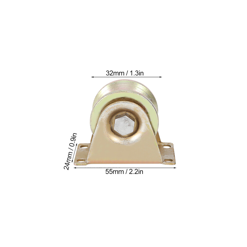 2Pcs 32Mm Sliding Gate Roller U Type Groove Wheel Track Rail For Sliding Gate Track 9461325073741