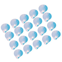 50G DIY PVC Shell Shape Sequins Happy Birthday Party Clothes Supplies(Golden White)