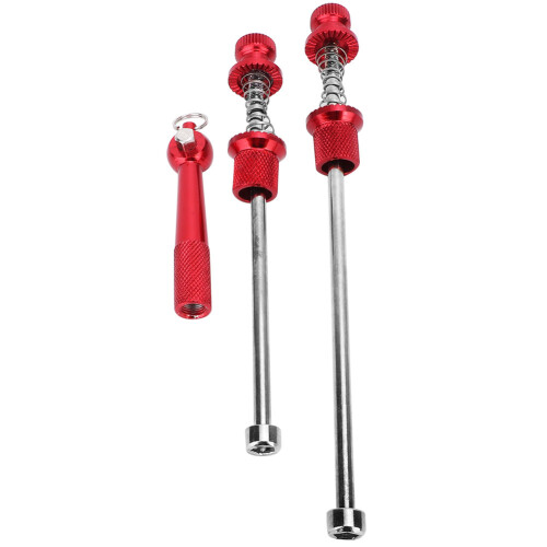 Aluminiumlegierung Fahrradachsen mit Griff, rot 1