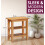Hallowood Furniture Aston Side Table with 2 Shelves 3