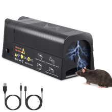 Electric Rat Trap Indoor, Electric Mousetrap Rat Traps That Kill Instantly, Rat Killer Pest Control Trap Suitable For Mice, Hamsters