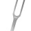 C64Hz Aluminium-Stimmgabel 26x2 cm, 115 g, Silber 8