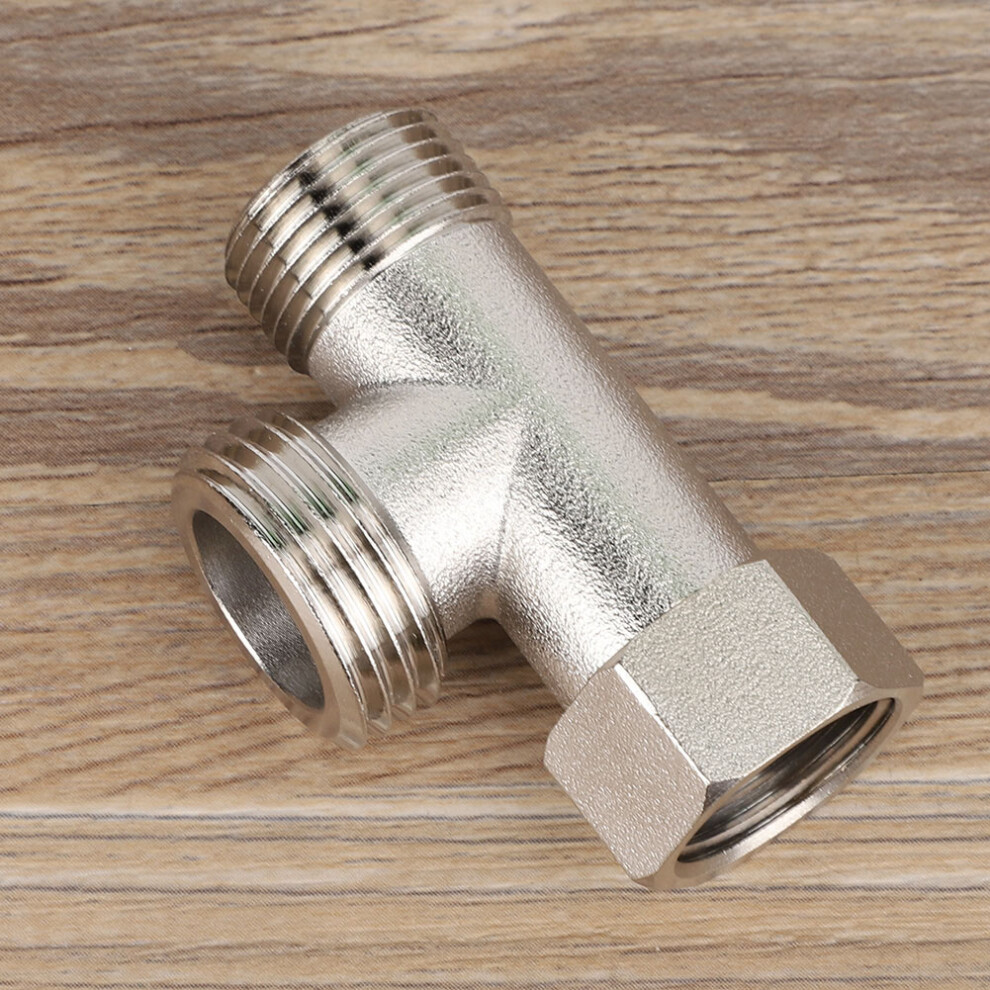 2Pcs 3 Way Connector Valve Toilet Diverter Valve Adapter Flushing Valve(Eu3/8) 6901325078740