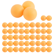 Pacote de 50 Bolas de Ping Pong Premium, Sem Costura, Laranja