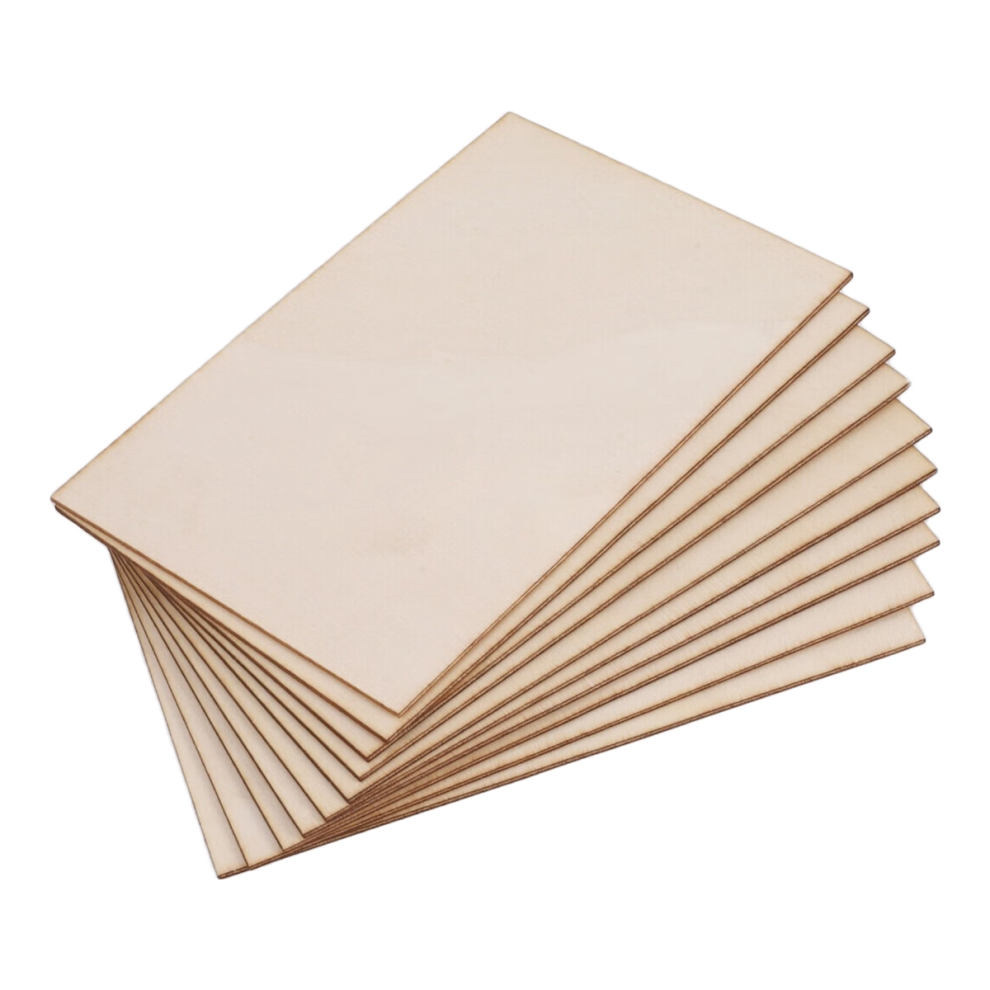 10 Pack Unfinished Wood Sheets, For House Aircraft Ship Boat Arts 4852820945537