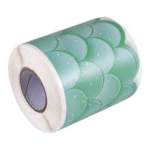 20M Ombre Green Scallops Quadro de Avisos Bordas Retas