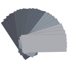 20 stuks nat- en droogschuurpapier, korrel 1000/2000/3000/5000/7000, 9 x 3,6 inch