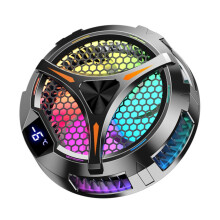 X42 Tablet Radiador Cooler RGB Iluminação Colorida Ventilador 10cm