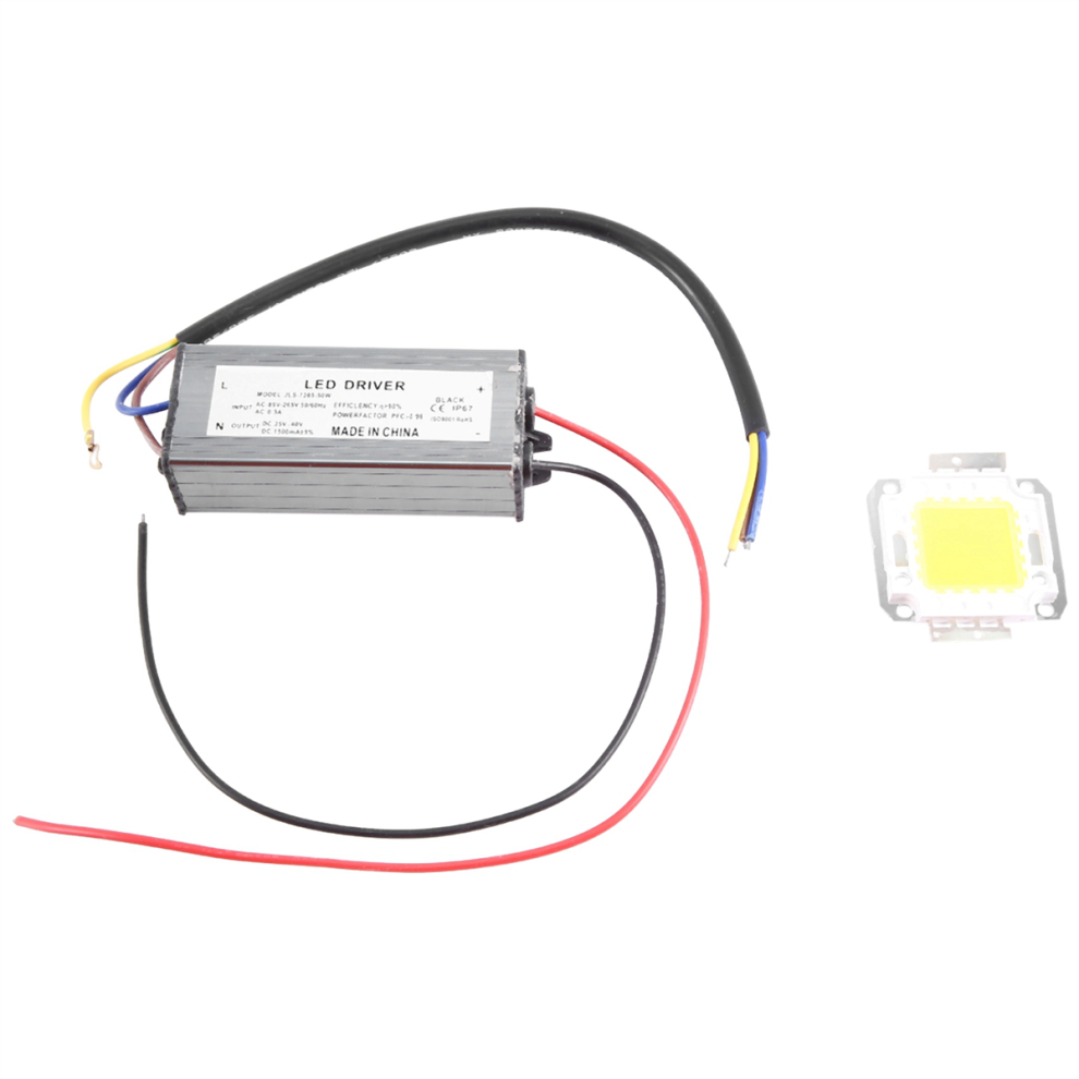 50W Led Driver Power Supply Adapter + Chip Bulb Energy Saving Green 4852169243813