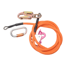 Kit de cuerda de posicionamiento de escalada ajustable con núcleo de alambre de acero