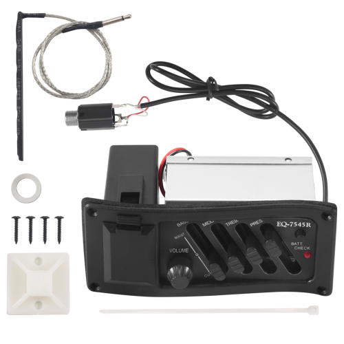 4-Ζώνες EQ Ισοσταθμιστής Πιεζο Pickup για EQ-7545R Ενισχυτής Κιθάρας Τούνερ