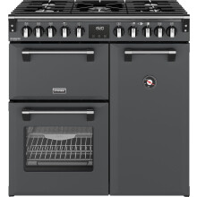 Stoves Richmond DX 90DF 90cm Dual Fuel Range Cooker - Anthracite - A Rated