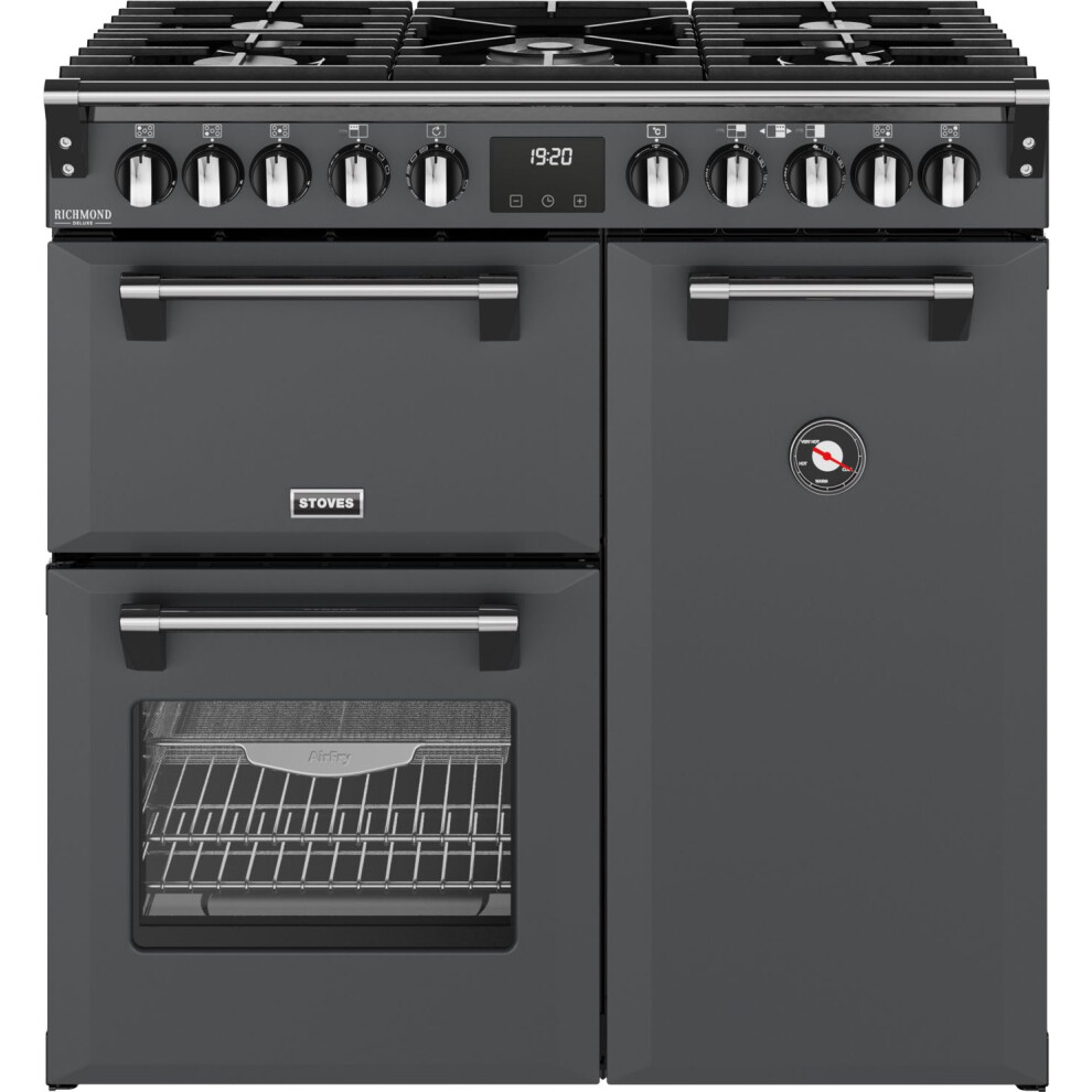 Stoves Richmond Dx 90Df 90Cm Dual Fuel Range Cooker - A Rated Anthracite