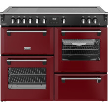 Stoves Richmond Deluxe 110Ei RTY 110cm Electric Range Cooker with Induction Hob - Garnet Red - A Rated
