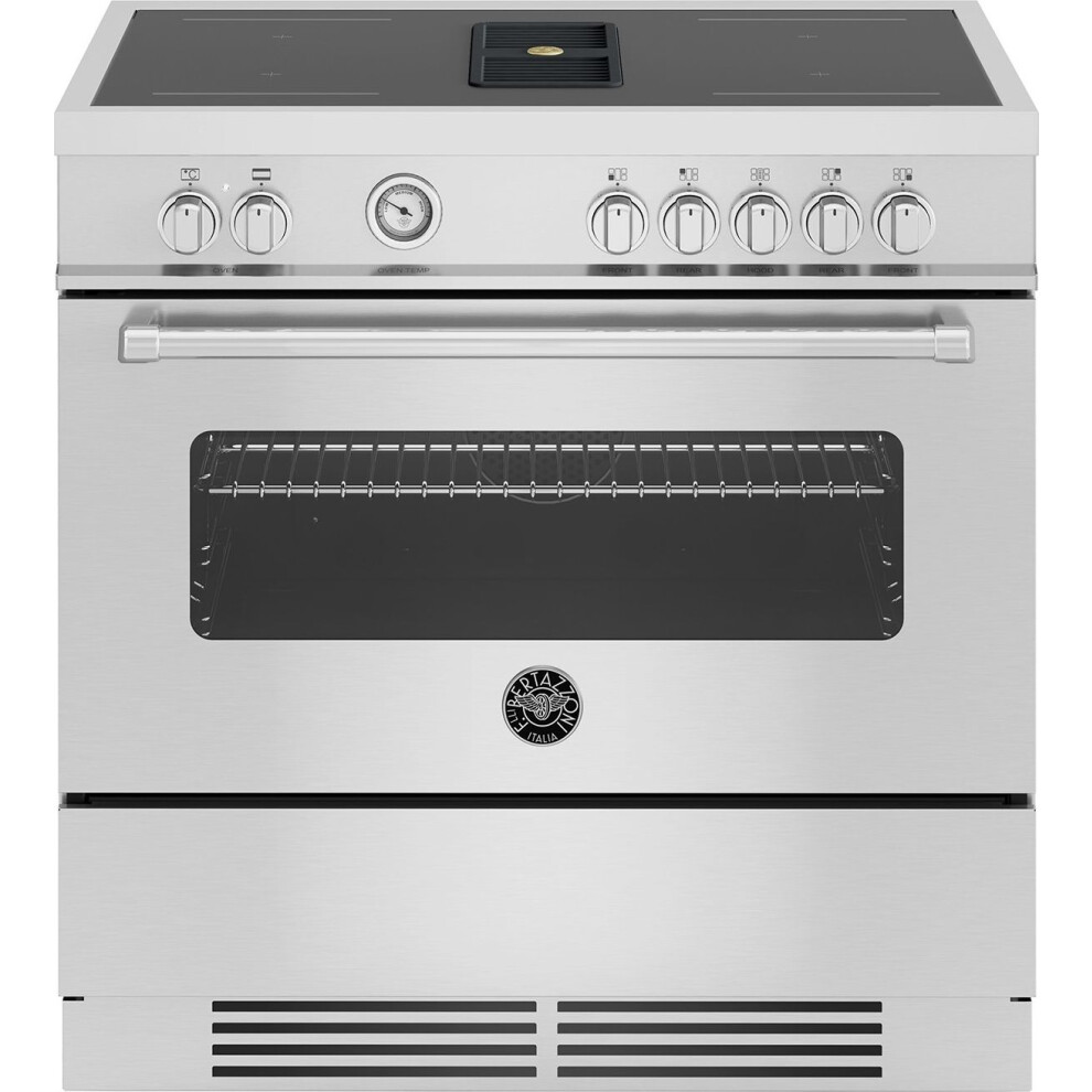 Bertazzoni Master Deluxe Series 90cm Electric Range Cooker with Induction Hob - Stainless Steel - A Rated
