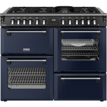 Stoves Richmond Deluxe 110DF 110cm Dual Fuel Range Cooker - Midnight Blue - A Rated