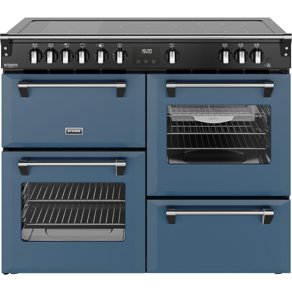 Stoves Richmond Deluxe 110Ei Rty 110Cm Electric Range Cooker With Induction Hob - Twilight - A Rated Blue