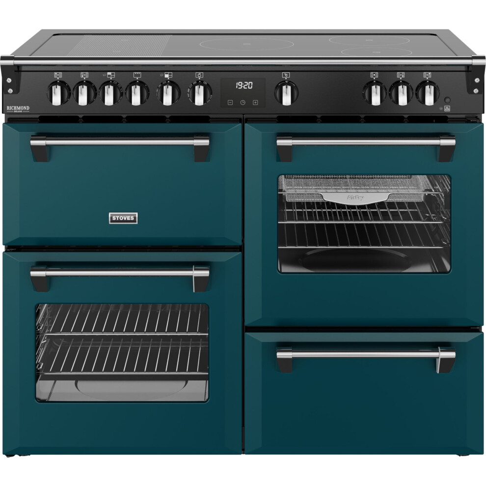 Stoves Richmond Deluxe 110Ei Rty 110Cm Electric Range Cooker With Induction Hob - Deep Marine - A Rated