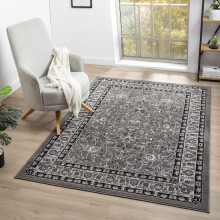 (Classic Grey, 200 x 290 cm) Soft Modern Traditional Runner Rug for Living Room