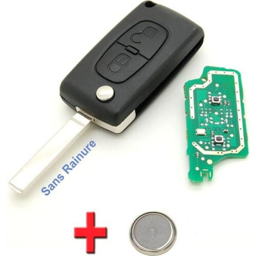 Citroen C1 C2 C3 C4 C5 2-knops elektronische sleutel