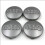 4 coprimozzi Audi da 60 mm in argento con emblema, 4M0 601 170 1