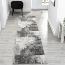 (Craft Grey, 60 x 220 cm Runner) Soft Modern Traditional Runner Rug for Living Room