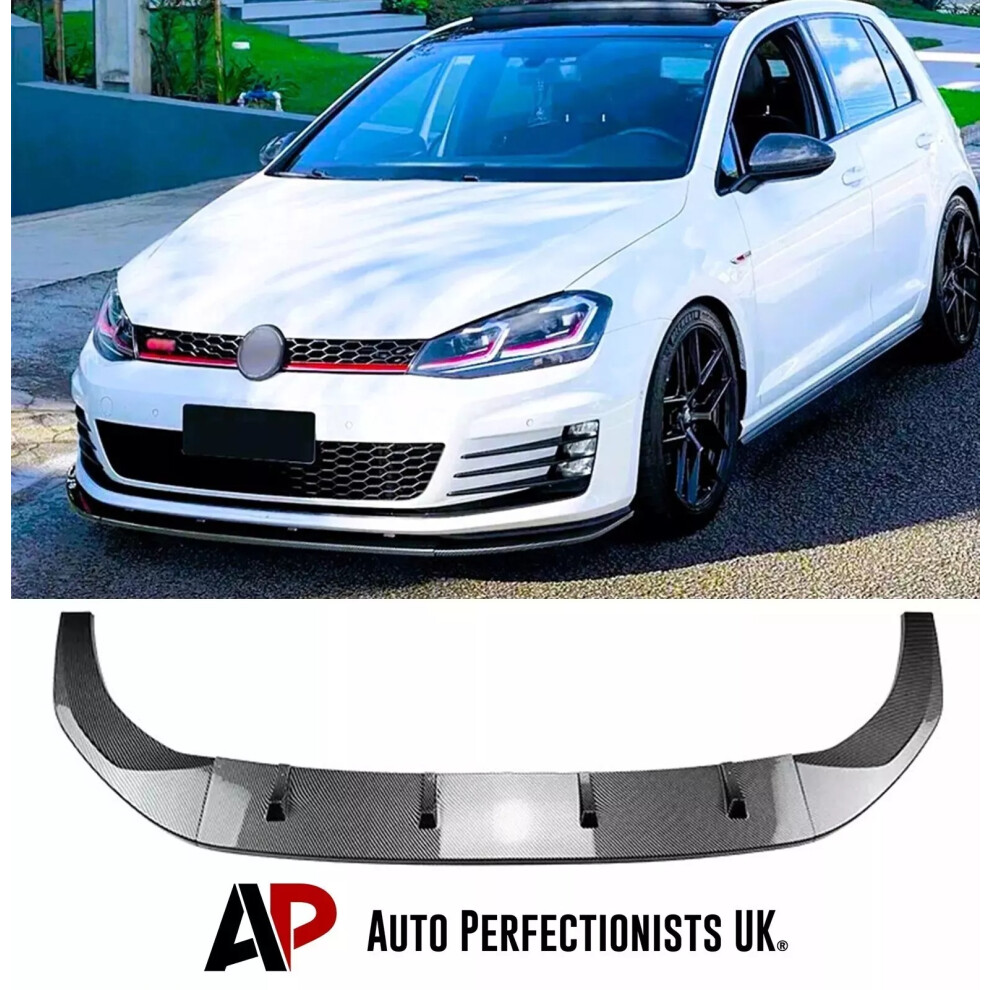 For Vw Golf Mk7 Mk7.5 R Gtd Gti Tsi Tdi Front Splitter Spoiler Lip Kit 5061072663925
