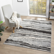 (Coast Grey, 160 x 230 cm) Soft Modern Traditional Runner Rug for Living Room